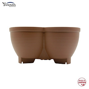 Chậu nhựa trồng cây cảnh 03 khoang Yamada 4L - Nhập khẩu trực tiếp từ Nhật Bản