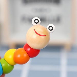 Con Sâu Gỗ Uốn Dẻo Nhiều Màu Sắc Cho Bé Rèn Luyện Khả Năng Cầm Nắm