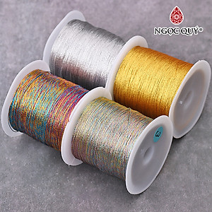 Cuộn dây chỉ vàng chỉ bạc 0.6mm 30m - Ngọc Quý Gemstones