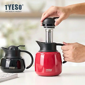 Bình trà giữ nhiệt TYESO TS-8875 600ml có lọc trà , Hàng chính hãng
