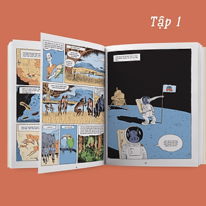 Sách - Sapiens - Lược Sử Loài Người Bằng Tranh - Tập 1: Khởi Đầu Của Loài Người - Omega Plus
