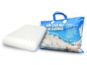 Gối Cao Su Kim Cương Ovany KCGO4060 (40 x 60 cm) - Trắng