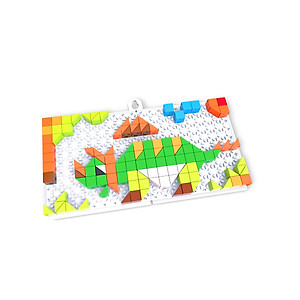 Đồ Chơi Bộ Tranh Xếp Nút TOONYKIDS - Đồ Chơi Thông Minh Cho Bé - JURASSIC PUZZLE TN011 [Tặng Kèm Sticker]