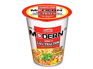 Thùng 24 Ly Mì Morden Lẩu Thái Tôm (67g x 24 ly)