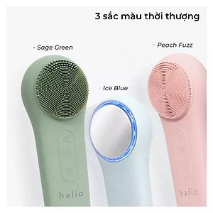 Máy Rửa Mặt Massage Tích Hợp Liệu Pháp Ánh Sáng và Nhiệt Halio Multi-task Cleansing & Massaging Device with Red Blue Light Therapy 5 in 1