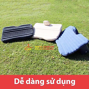 Đệm hơi ô tô, nêm hơi cho xe ô tô cao cấp, loại dày dặn, Tặng kèm bơm điện 2 gối và miếng vá dự phòng