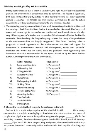 Sách Bồi Dưỡng Học Sinh Giỏi Tiếng Anh Lớp 9