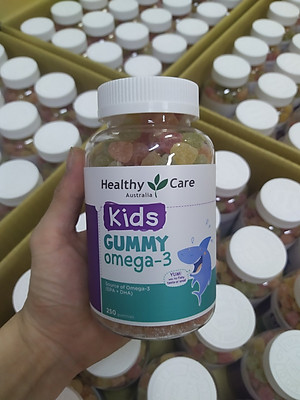 Omega 3 cho bé Healthy Care Kids Gummy Hỗ trợ phát triển trí tuệ toàn diện, tăng cường thị lực, Giúp bé học tập và ghi nhớ tốt hơn (dạng kẹo)- QuaTangMe Extaste