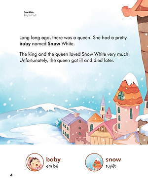 Truyện Cổ Tích Nổi Tiếng Song Ngữ Việt - Anh: Nàng Bạch Tuyết - Snow White