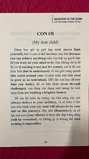 Bộ 3 Sách Song Ngữ: Lời thì thầm trong tổ ấm + Lời thì thầm với cha + Lời thì thầm với mẹ - Đầy Đủ File Nghe