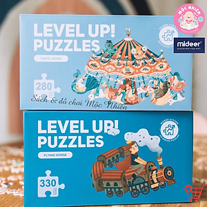 Bộ Xếp Hình Nâng Cao Mideer Advanced Puzzle - Level 8 (Magic Book and Fairy Tales) Dành Cho Bé Gái Từ 6 Tuổi