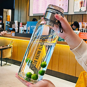 Bình Nước Thủy Tinh Dung Tích 750,1000,1200,1500ml Tiện Lợi, Có Lọc Bã Trà, Tặng Kèm Túi Vải Cách Nhiệt