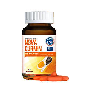 Viên Uống Tinh Chất Nghệ Giảm Đau Dạ Dày Novacurmin - Nguyên liệu nhập khẩu từ Đức (Hộp 30 viên)