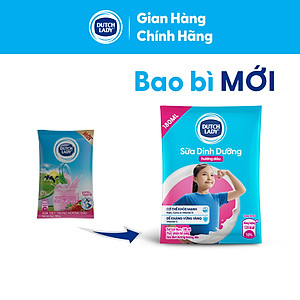 Thùng 48 Bịch Sữa Tiệt Trùng Dutch Lady Cô Gái Hà Lan Hương Dâu 180ml