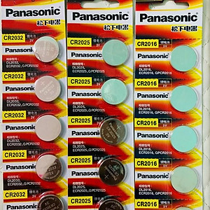 Pin Lithium Panasonic 3V Xịn CR2032 - CR2025 - CR2016 - CR1632 - CR1620 - CR1616 CR1220 - CR2450 Thay pin chìa khóa ôtô