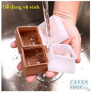 Vỏ bọc chân bàn ghế silicon dày hình vuông, miếng silicon dày bọc chân bàn ghế chống trượt