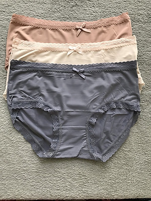 Set 3 Quần Lót Nữ Su Lạnh Viền Ren Đính Nơ - Quần Chip Nữ Cao Cấp - Quần Lót Nữ Su Đúc - Quần Lót Nữ Sexy