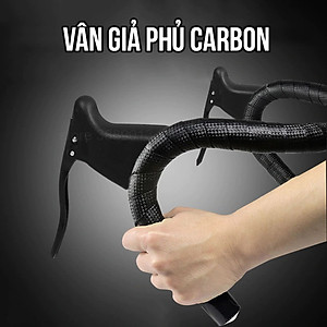 Dây Quấn Ghi Đông Xe Đạp Cuộc (2 Cuộn/ bộ) Giả Vân Carbon Chống Nước Mai Lee