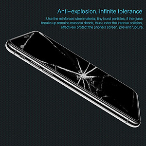 Miếng dán kính cường lực Nillkin cho iPhone XS MAX / iPhone 11 Pro Max (9H, chống vân tay, mỏng 0.3mm) - Hàng chính hãng