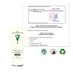 Kem dưỡng Sáng da Vùng da dưới cánh tay VACOSI WHITENING ARMPIT CREAM 30mL