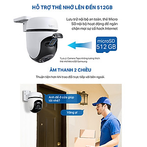 Camera Wifi Ngoài trời TP-Link Tapo C520WS - Độ phân giải 2K 4MP, Chống chịu thời tiết IP66, Có màu ban đêm - Hàng chính hãng