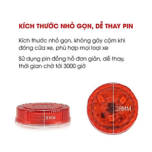 Đèn led cảnh báo mở cửa ô tô chống va chạm, gắn cửa xe TÂM LUÂN Chổi lau tẩm dầu - Hàng chính hãng