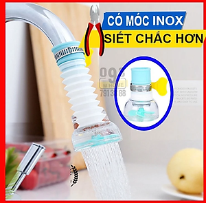 Đầu nối vòi nước KG17 tăng áp thông minh chứa hạt lọc bẩn, phù hợp mọi loại vòi xoay 360độ khoảng 3.5cm (giao màu ngẫu nhiên)