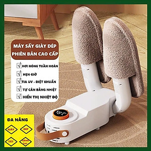 Máy Sấy Và Khử Trùng Giày có hẹn giờ Cao Cấp Làm Khô Siêu Nhanh - Loại Bỏ Khử Mùi Hôi Và Vi Khuẩn, Kiểu Dáng Nhỏ Gọn, Dễ Sử Dụng Máy Sấy Giày Dép Tất Găng Tay Mũ Bảo Hiểm Khử Khuẩn Bằng Tia UV An Toàn Tiện Dụng Thông Minh