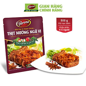 Combo 3 gói Xốt Gia vị hoàn chỉnh Barona - Thịt Nướng Ngũ Vị 80g