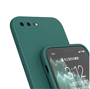 Ốp lưng silicon case cho iPhone 7 Plus , 8 Plus chống bám bẩn mặt lưng siêu mềm mịn, có gờ bảo vệ camera - hàng nhập khẩu