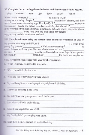 Bài tập tiếng anh 8 - Chân trời sáng tạo - Tặng kèm đáp án bản mềm