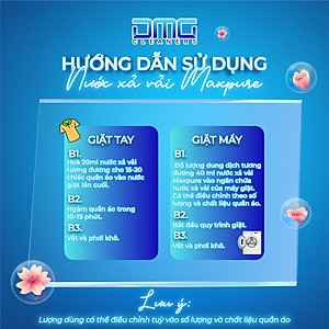 Dây 10 gói nước xả vải Maxpure hương CoCo 20ml