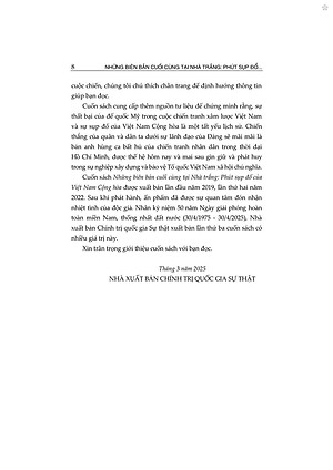 Những biên bản cuối cùng tại nhà trắng: Phút sụp đổ của Việt Nam Cộng Hòa (xuất bản lần thứ ba) - bản in 2025