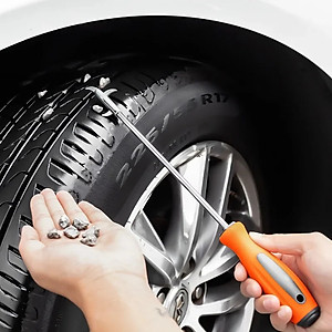 Dụng Cụ Móc Lốp Xe, Lấy Đinh Gảy Đinh, Loại Bỏ Đá Trên Lốp 2 in 1 Với Cây Tua Vít Giúp Lấy Cạy Đinh, Loại Bỏ Đá Dăm/ Cát Lốp Xe Hơi Bảo Vệ Lốp Xe Hơi, Ô tô, Xe Tải Mai Lee