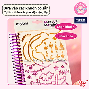 Đồ chơi Sổ Tay Trang Điểm và Tô Màu Nước Công Chúa - Mideer Makeup Manual - Dành cho bé từ 5 tuổi
