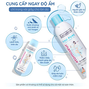 Xịt khoáng dưỡng ẩm, làm dịu và bảo vệ da Evoluderm Atomiseur Eau Pure
