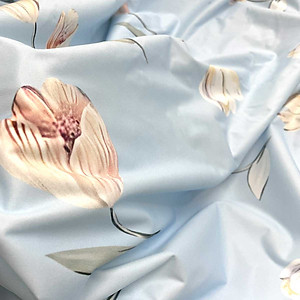 Ga chống thấm Cotton LoveMama họa tiết Hoa Tulip mềm mại thoáng mát loại 1