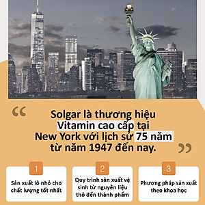 NHẬP KHẨU USA CHÍNH HÃNG - Viên uống tăng cường sức khỏe, giảm căng thẳng Solgar® B-Complex và Vitamin C Stress Formula 