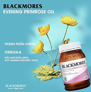 Viên Tinh Dầu Hoa Anh Thảo Hỗ Trợ Đẹp Da, Cân Bằng Nội Tiết Tố Blackmores Evening Primrose Oil Lọ 190 Viên