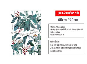 Sticker Giấy Dán Tường Decal Dán tường Mẫu Hoa Lá Cực Xinh ZH020
