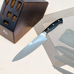 Bộ Dao 7 Món Nhà Bếp Bằng Thép Không Gỉ KUCHEN ĐỨC - KU K62709 -  Hàng Chính Hãng