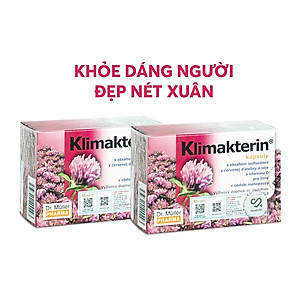 Combo 2 Hộp Viên Nội Tiết Tố Nữ Klimakterin - Estrogen Thảo Dược - Cân Bằng Nội Tiết Tố Nữ - Chậm Quá Trình Lão Hóa, Mãn Kinh - Dr. Muller Từ Cộng Hòa Séc
