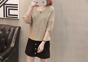 Áo len nữ tay lỡ cách điệu Haint Boutique AL17