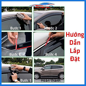 Vè che mưa cho xe ô tô MG ZS 2021-2022 vè đen bảo vệ trang trí xe