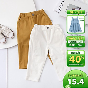 Quần kaki cho bé trai ILABY thiết kế gân dọc 