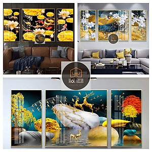 XẢ KHO TRANH TRÁNG GƯƠNG BỘ 3 BỨC SIÊU TO DÀI 1,4M, XẢ KHO GIÁ XƯỞNG