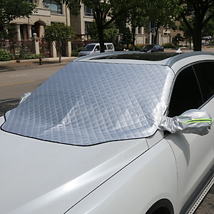 Tấm bạt che nắng kính lái xe ô tô có tai chụp gương chiếu hậu 2 bên A551