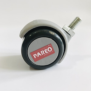 Bộ 4 bánh xe cọc vít ren 38-50mm cho ghế/bàn xoay văn phòng nội thất - tải 40kg - Happy Move Thái Lan