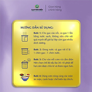 Gạo ST25 Trạng Nguyên Vinh Hiển Túi 5KG  – Dẻo nhiều, dai cơm, thơm dứa - Chuẩn HACCP, VietGAP