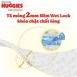 Combo 2 Tã/ Bỉm Quần Huggies Skin Perfect M/L/XL/XXL Super Jumbo Với 2 Vùng Thấm Giảm Kích Ứng Da
